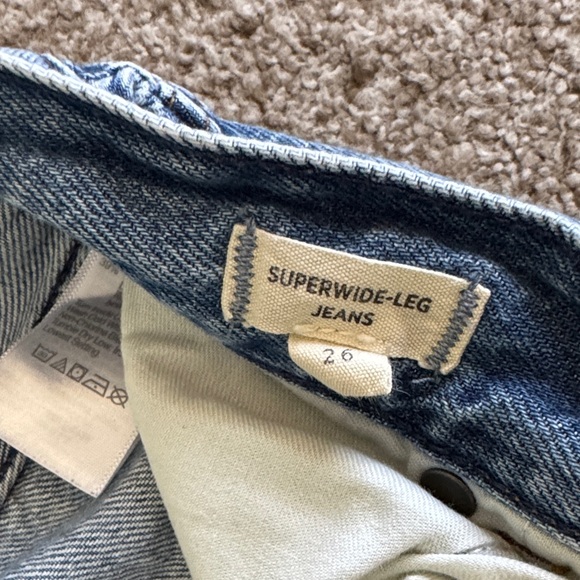 Madewell Light Blue Superwide-Leg Jeans - Picture 3 of 4